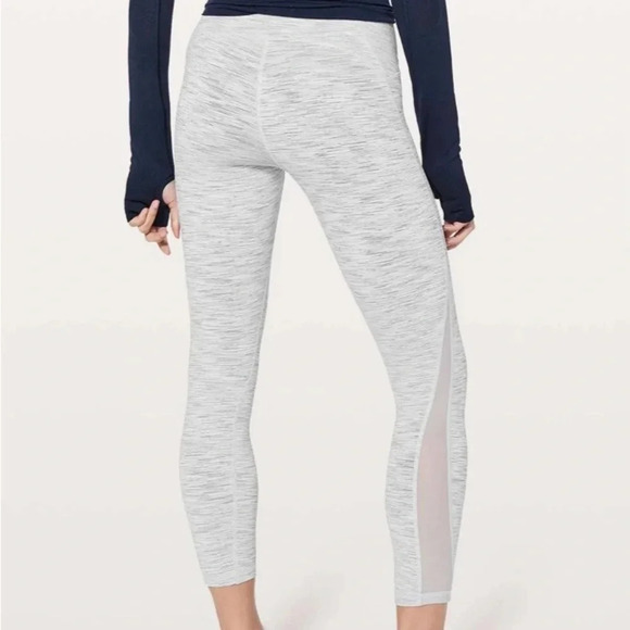 Lululemon sz 6 Train Times 7/8 Pant *25" We Are From Space Ice Grey Alpine White - Picture 2 of 13